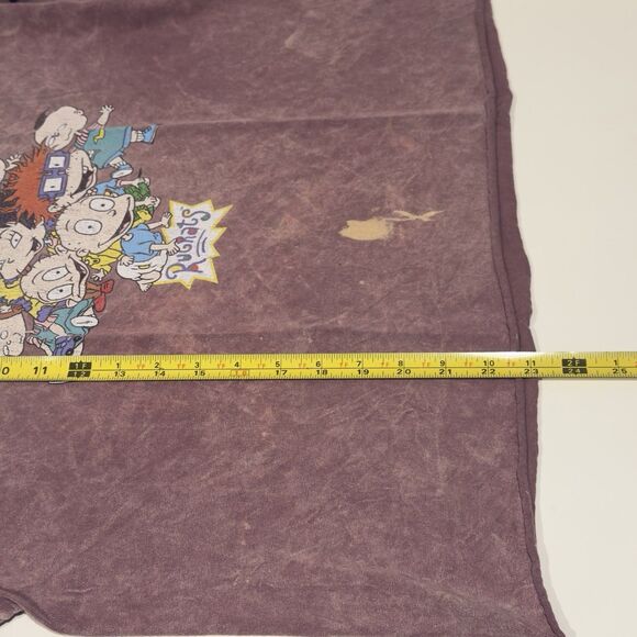 Rugrats Nickelodeon XL T-Shirt Washed Maroon boxy Vintage 90s Y2K Graphic Tee - Picture 6 of 7